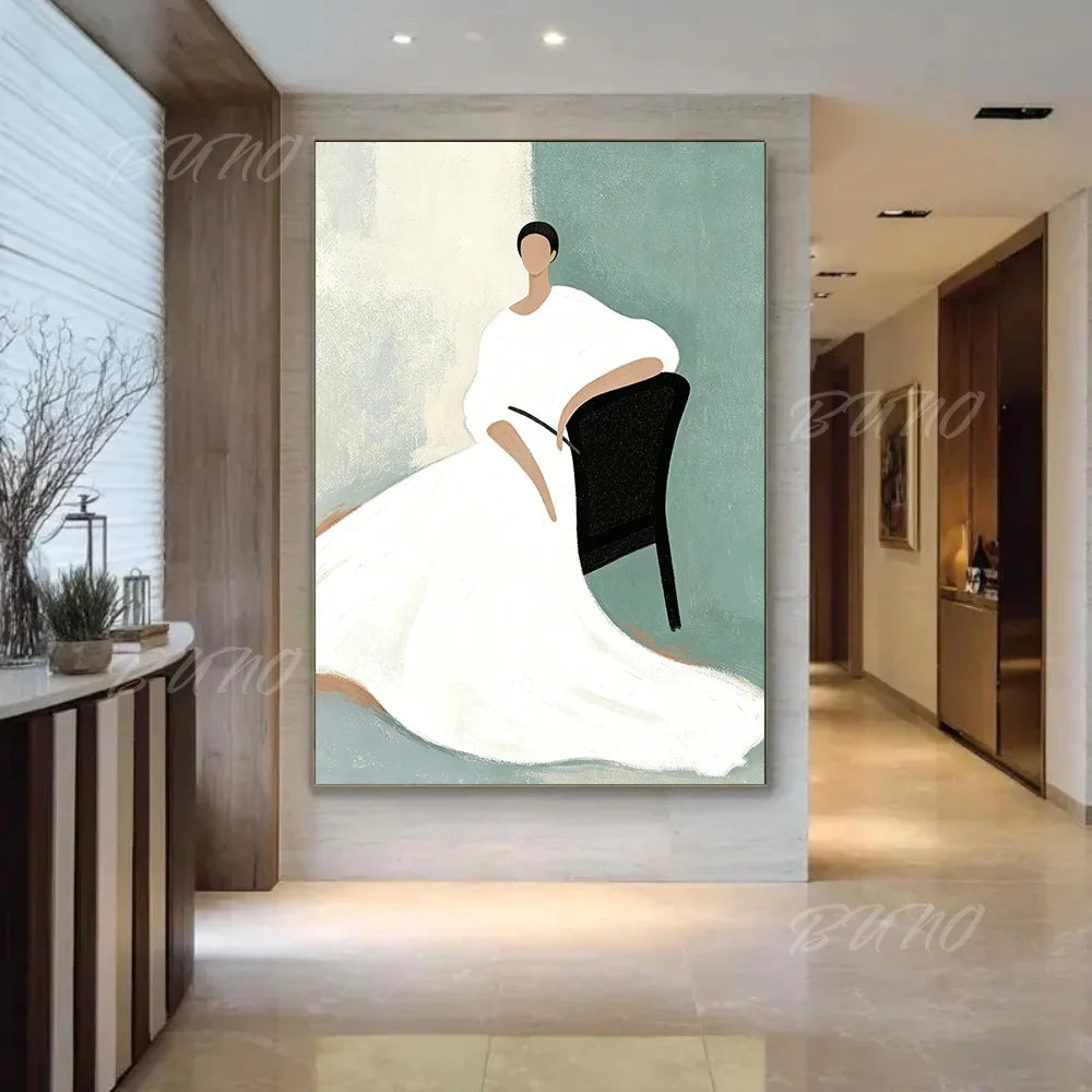 Minimalist Fashion Woman Art