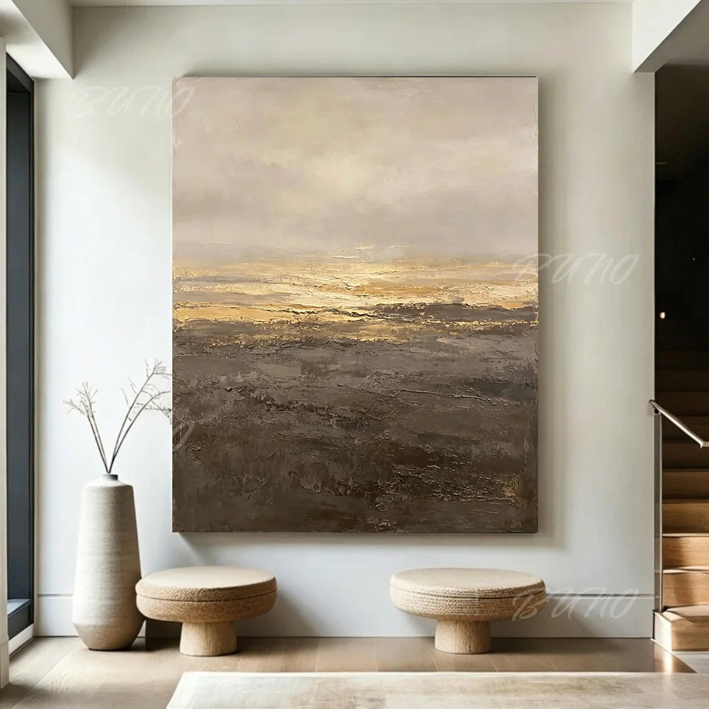Gold Earth Tone Seascape