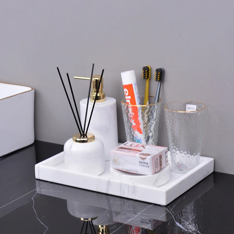 Volakos Marble Bath Set
