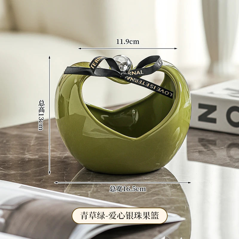 Three-dimensional Apple Ceramic Storage Tray