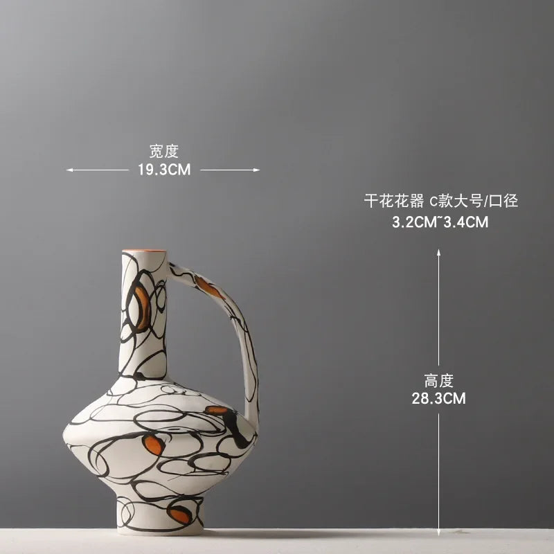 Hand-painted Ceramic Vase Modern Flower