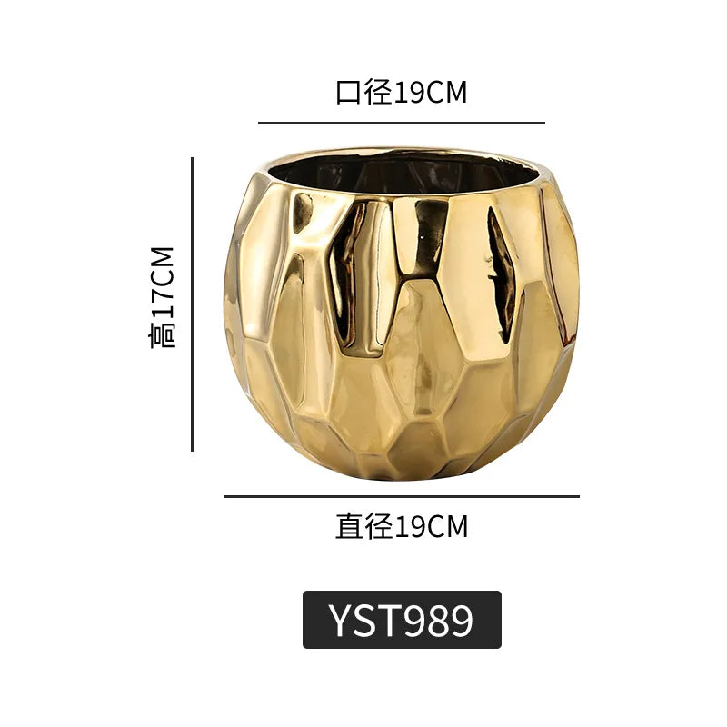 Geometric Ceramic Vase