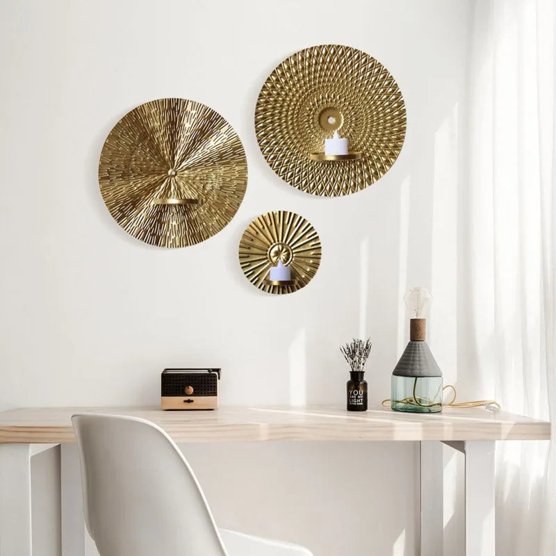 Iron Wall Candle Holder