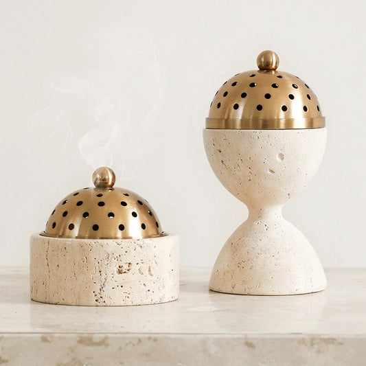 Travertine Mabkhara Burner Oud Mubkhar