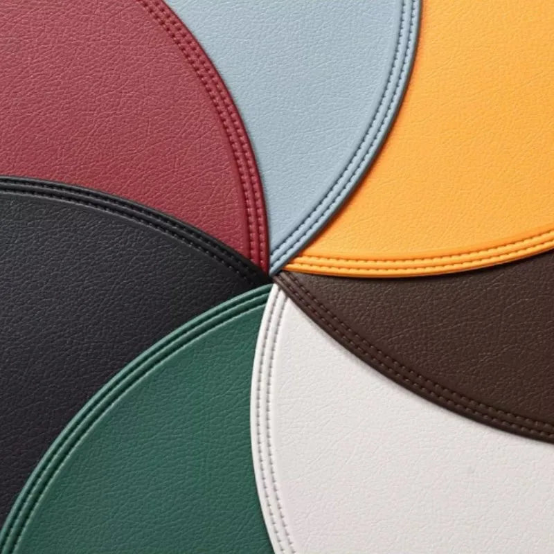 Round Leather Placemat Set
