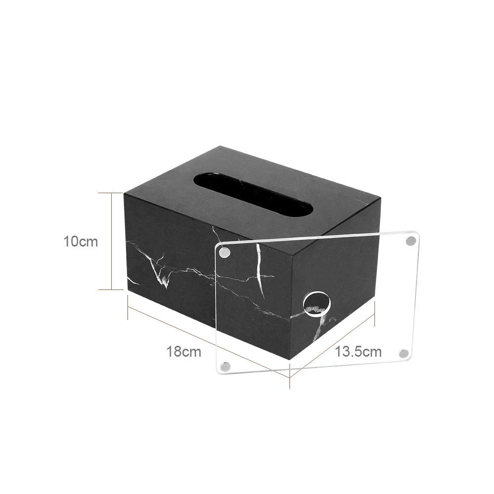 Natural Marble Tissue Box Decorative