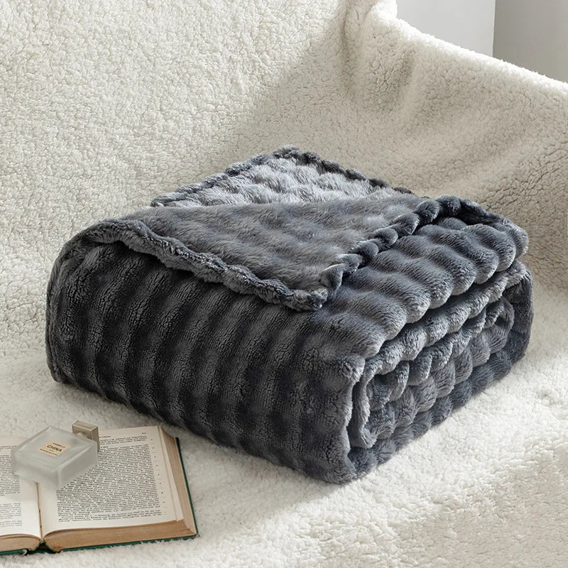 Sage Fleece Throw Blanket
