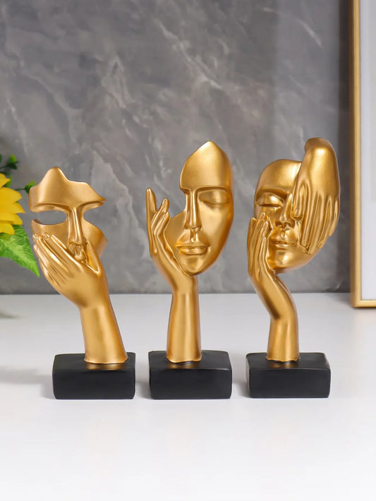 Nordic Mask Resin Figurine