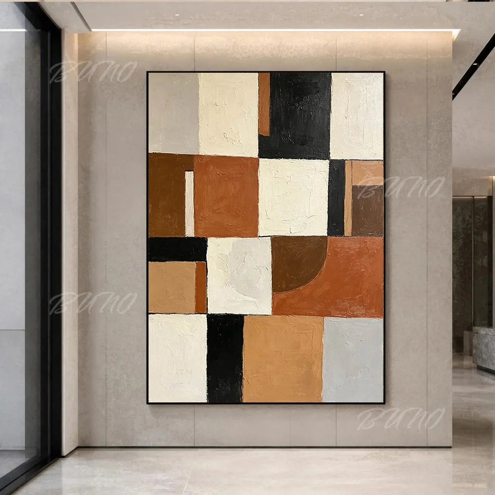 Terracotta Textured Painting