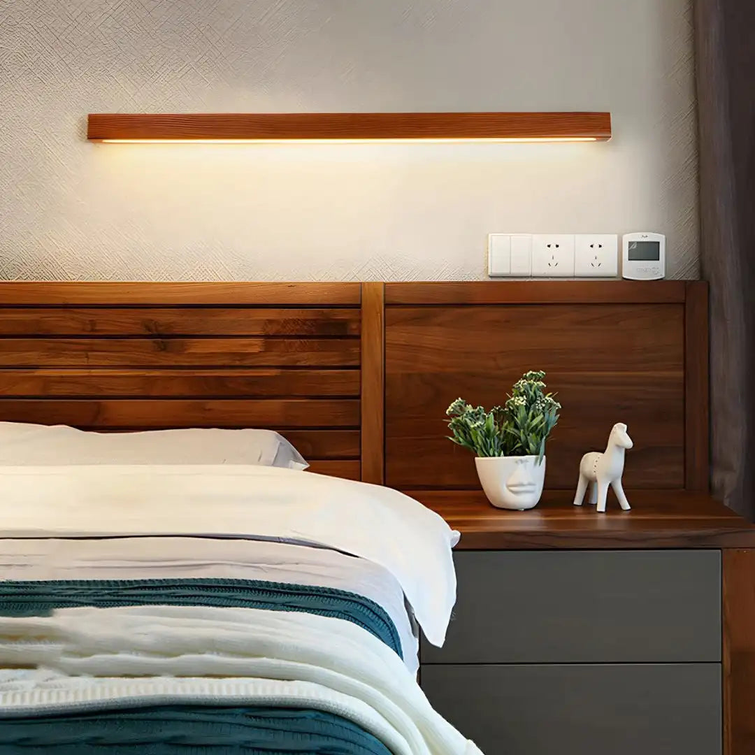 Japanese-style Wooden Long Strip Wall