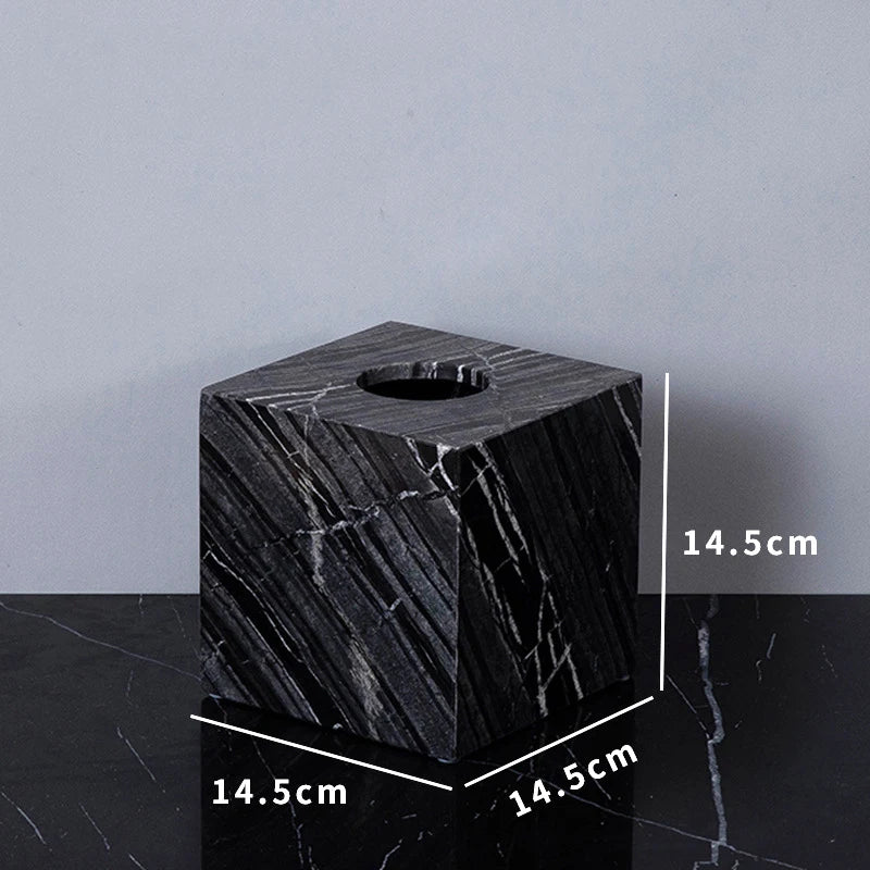 Natural Marble Napkin Tissue Box