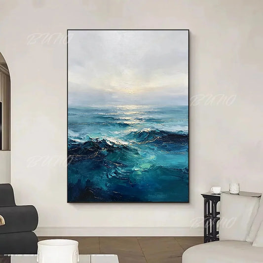 Textured Ocean Coastal Art