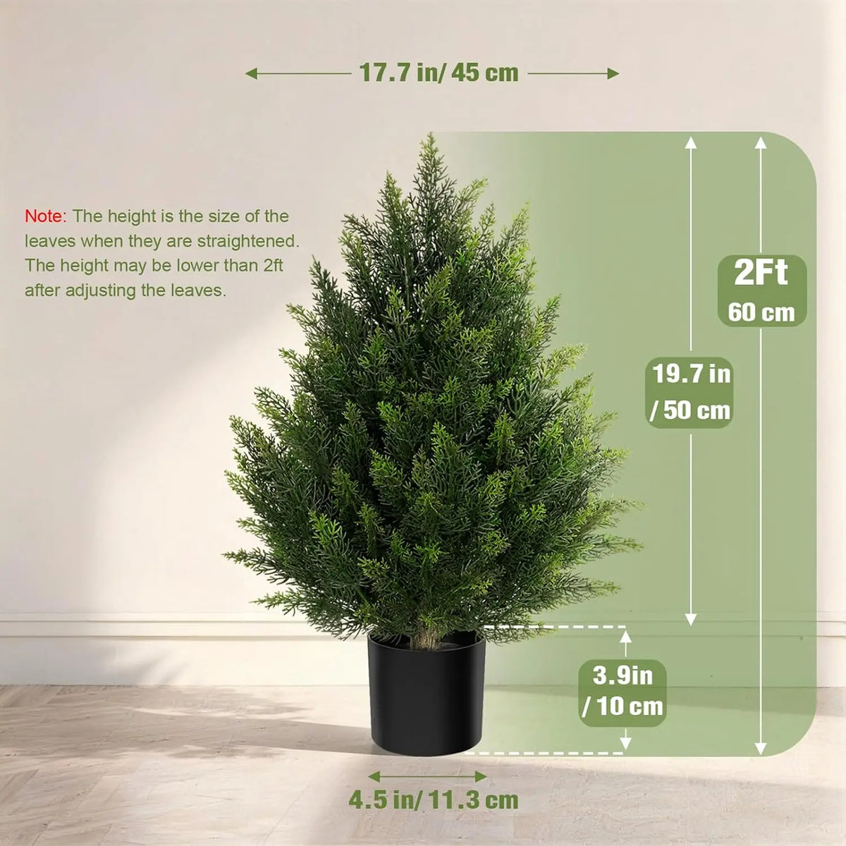 Artificial Cedar Topiary Tree Faux