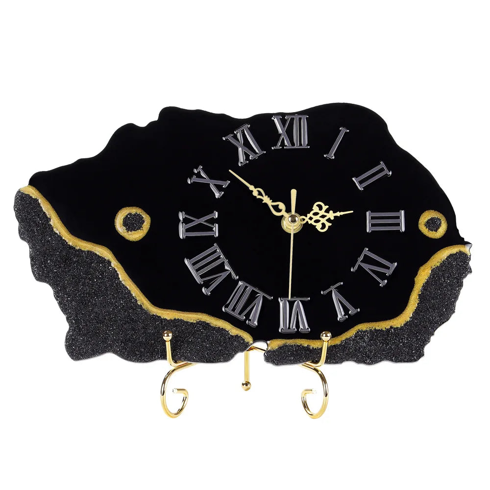Black Crystal Desk Clock