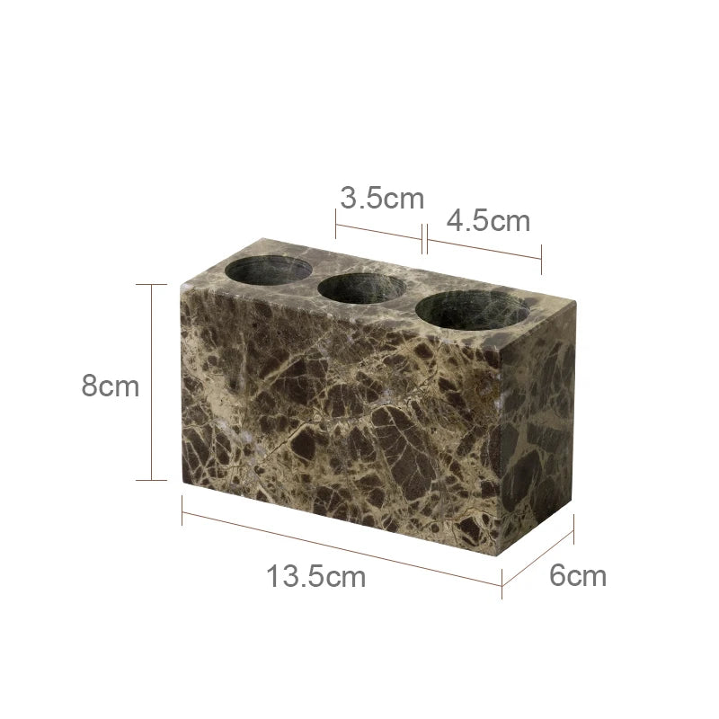 Emperador Dark Marble Bath Set