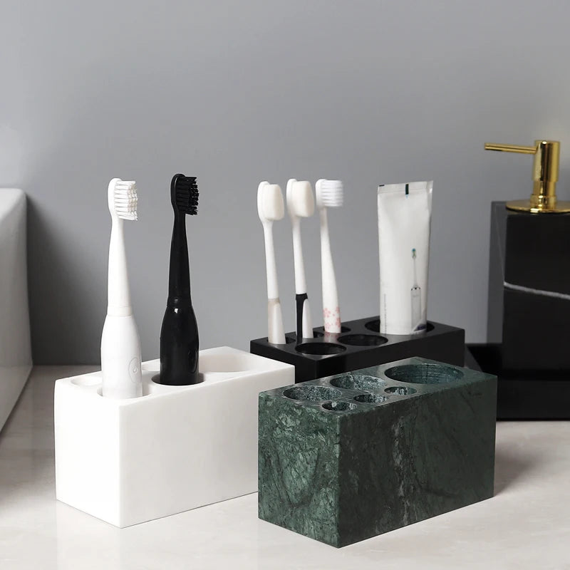 Natural Marble Toothbrush Holder Cup
