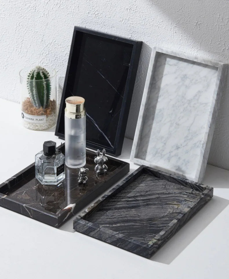 Marble Vanity Storage Tray