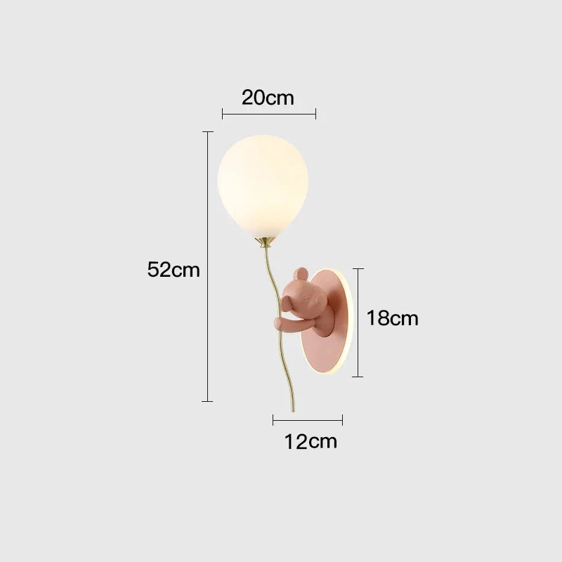 Bear Balloon Wall Lamp