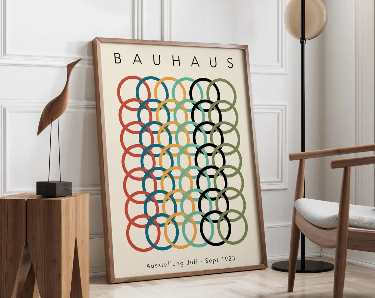 Bauhaus Geometric Poster