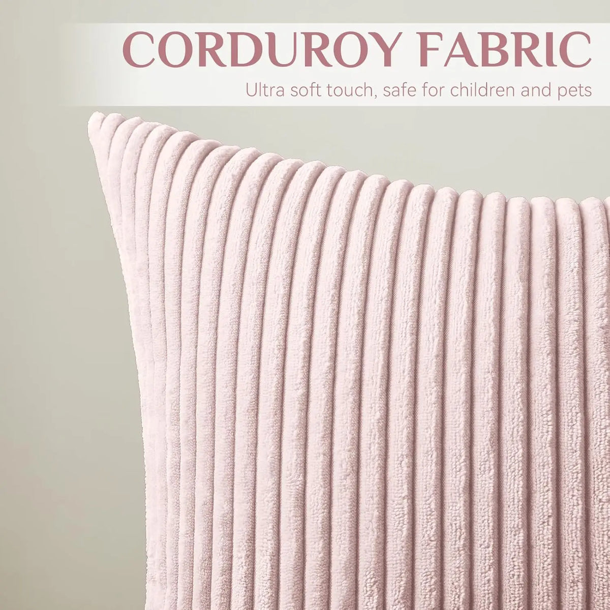 Lilac Corduroy Cushion Cover