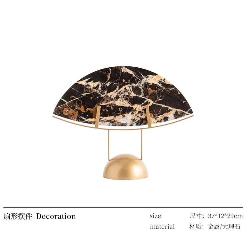 Marble Fan Ornament