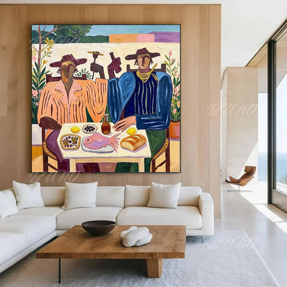 Mediterranean Figures Art