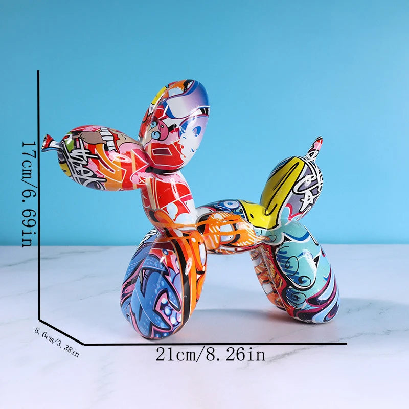 Balloon Dog Resin Sculpture