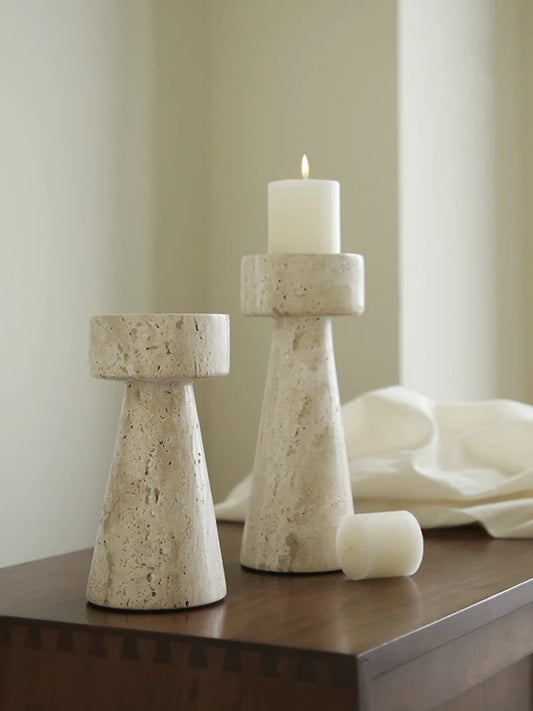 Minimalist Marble Candle Holder