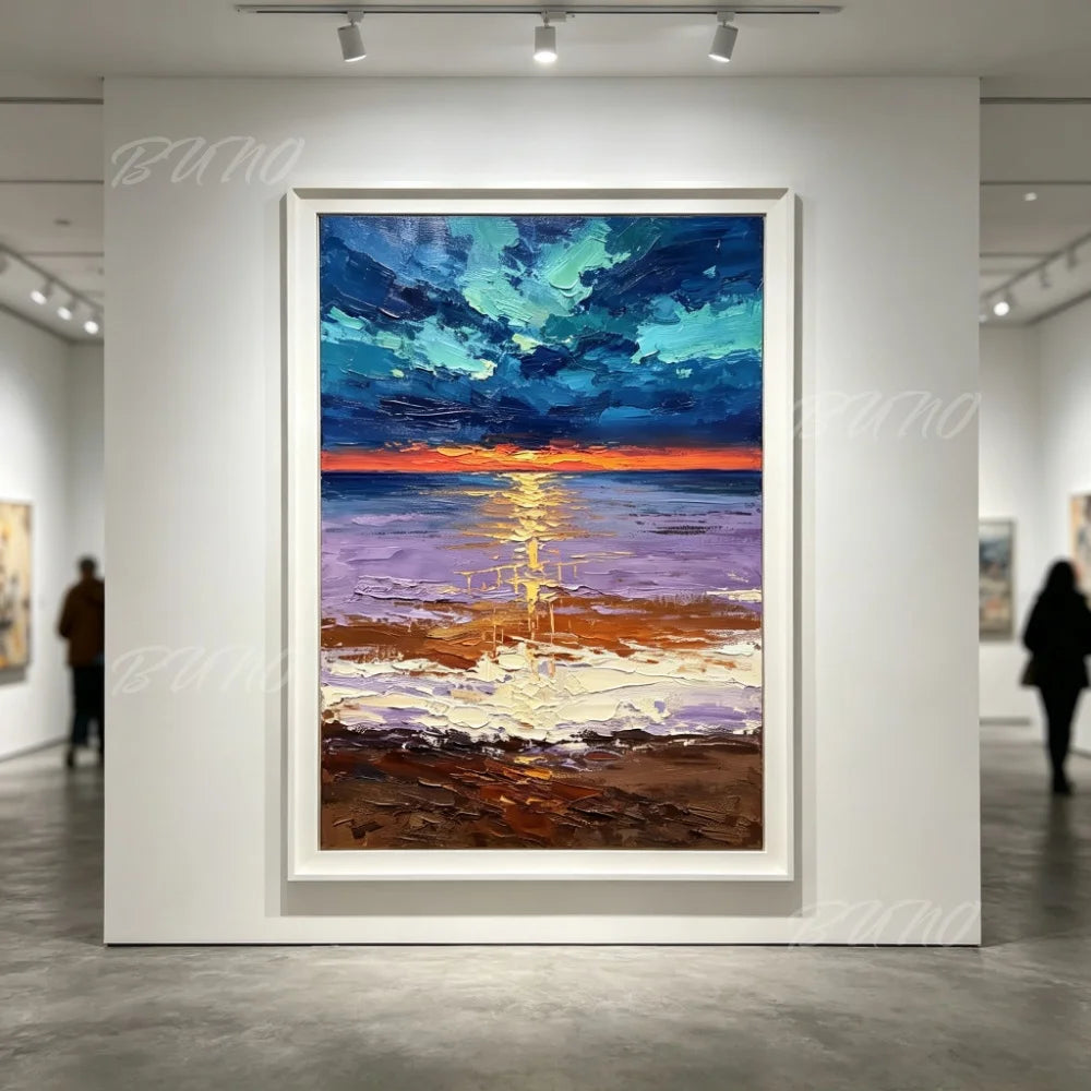 Sunset Beach Palette Painting