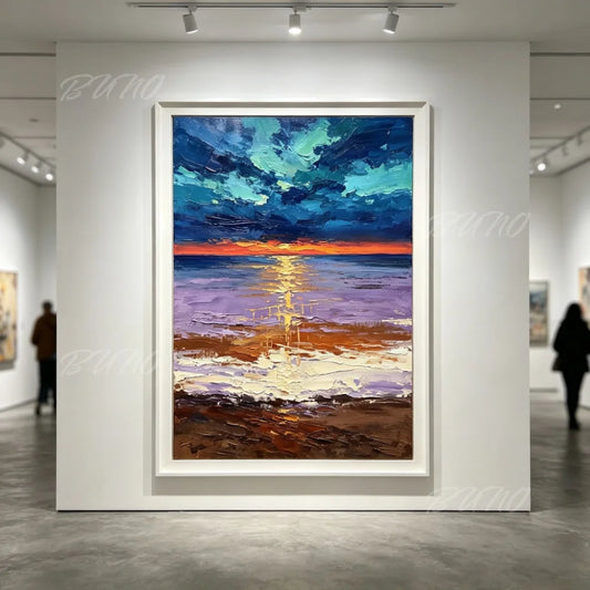 Sunset Beach Palette Painting