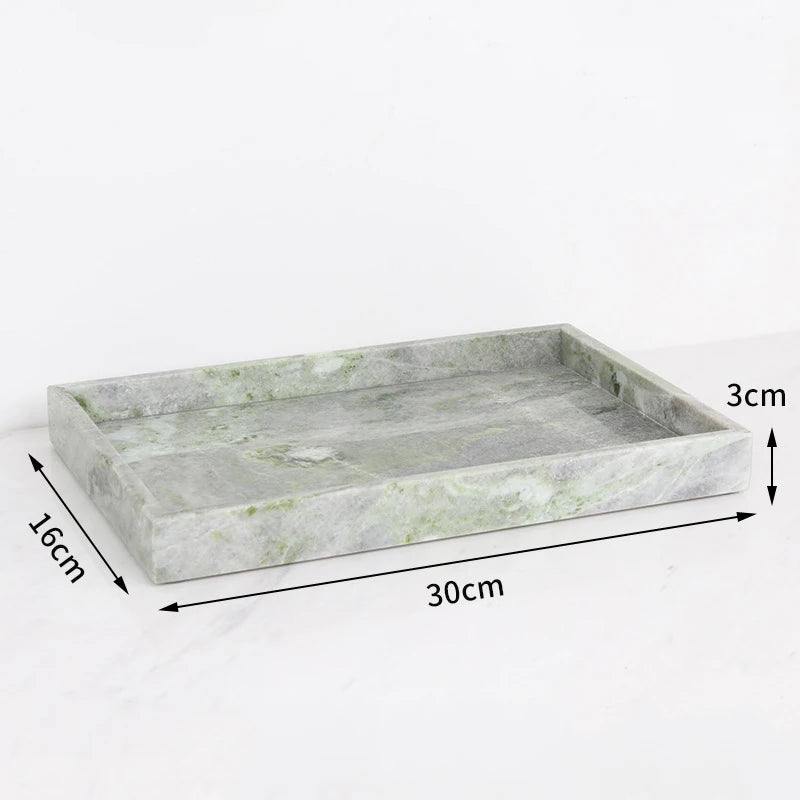 Emerald Green Natural Marble Bathroom Set