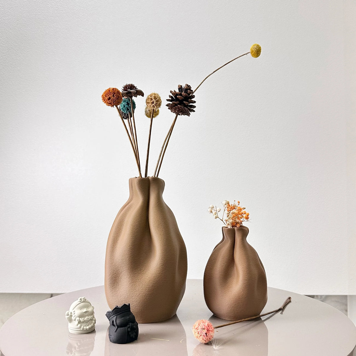 Fabric Vase Duo