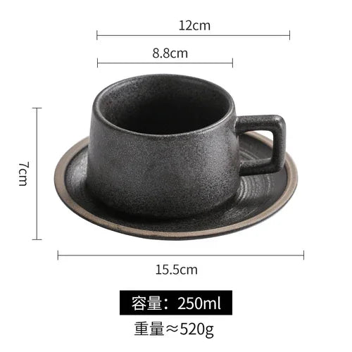 Coarse Pottery Cup Set