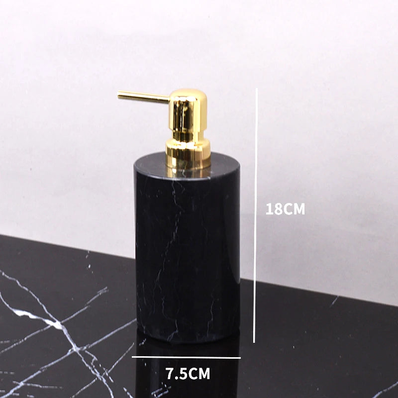 Nero Marquina Marble Bath Set