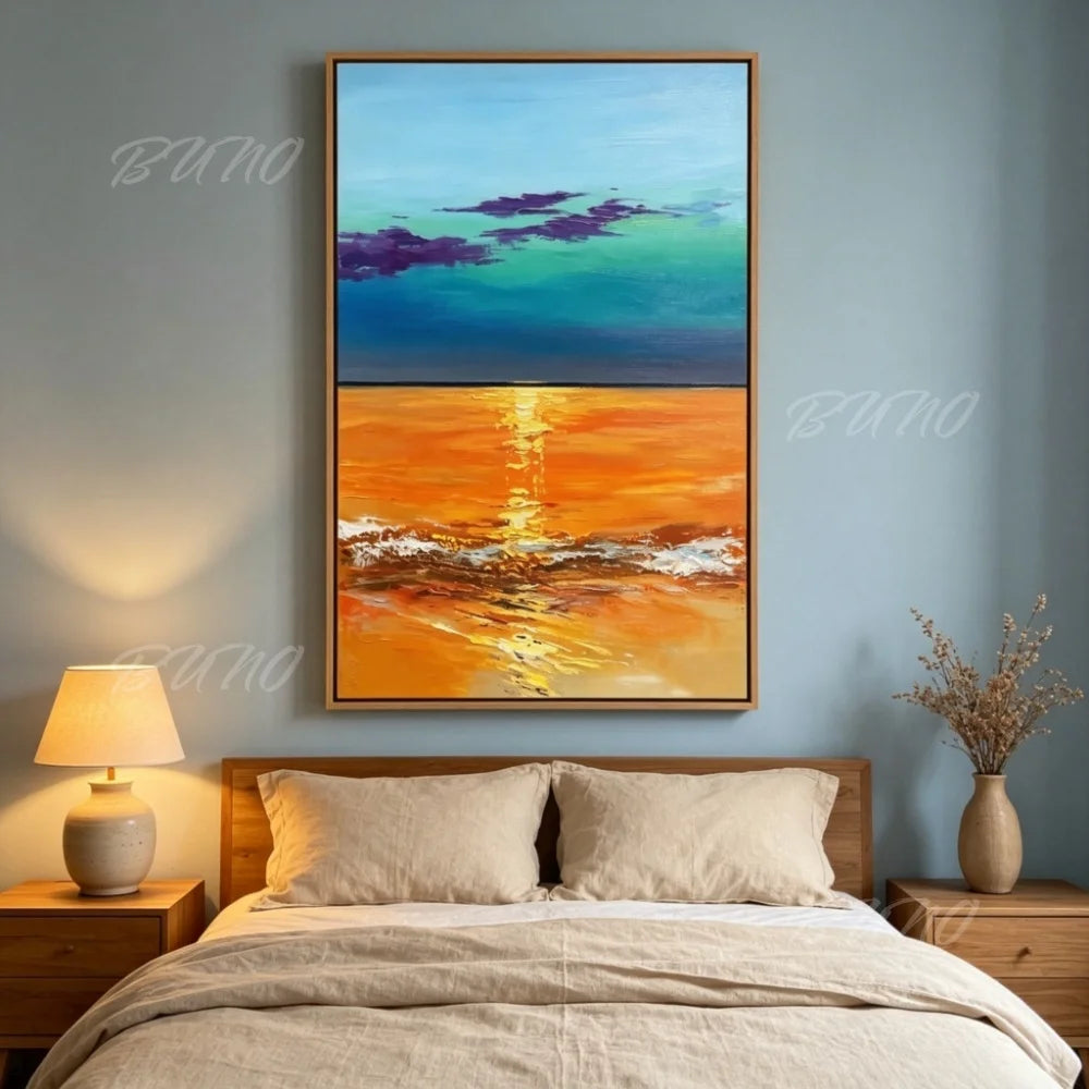 Sunset Beach Palette Painting