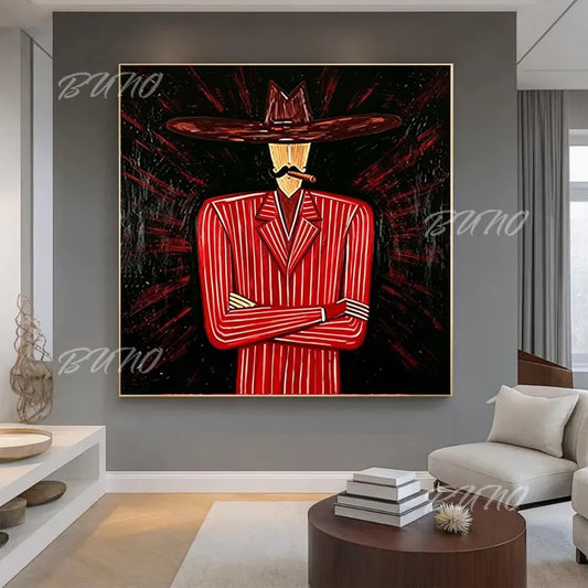 Vintage Man Portrait Art