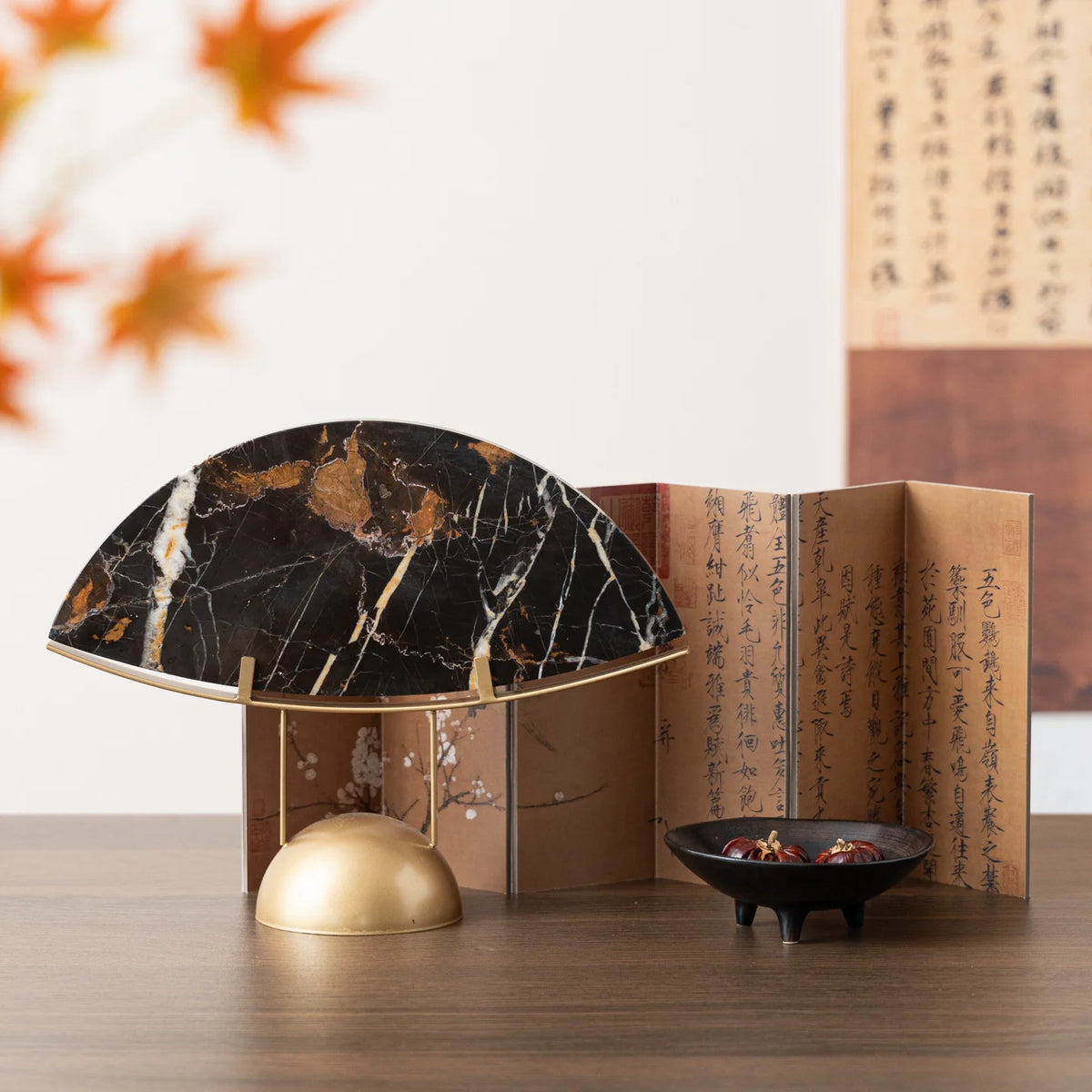 Marble Fan Ornament