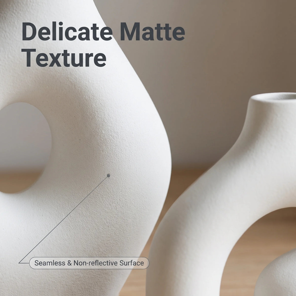 Matte 3D Vase Duo