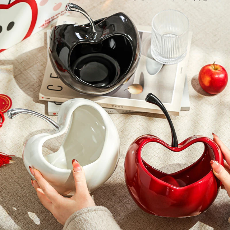 Three-dimensional Apple Ceramic Storage Tray