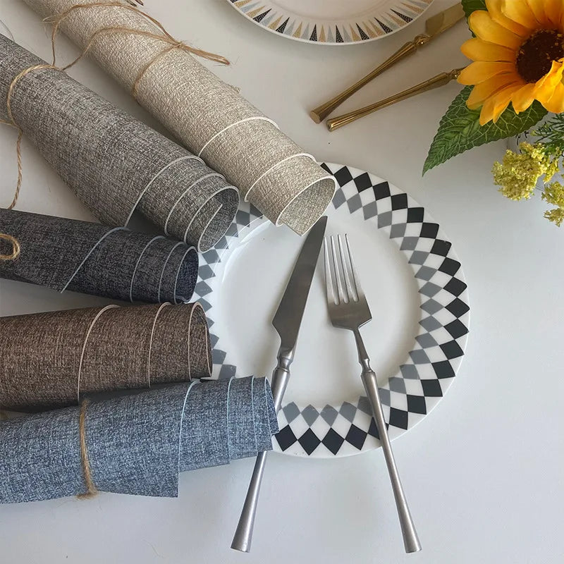 Oval Kitchen Leather Mats