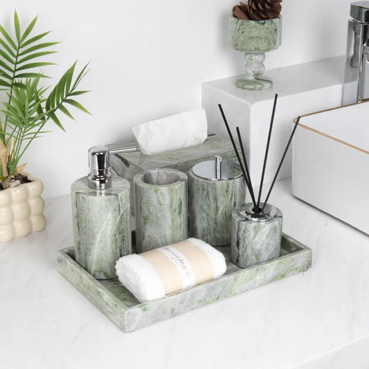 Marble Vanity Set (5-Piece)