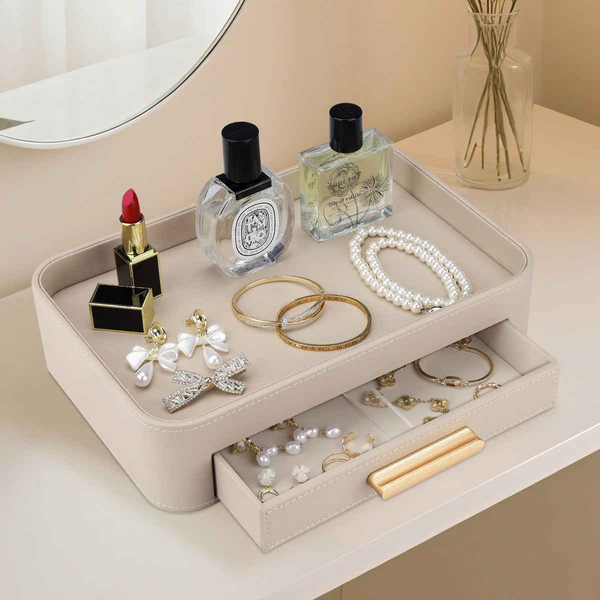 Leather Vanity Organiser