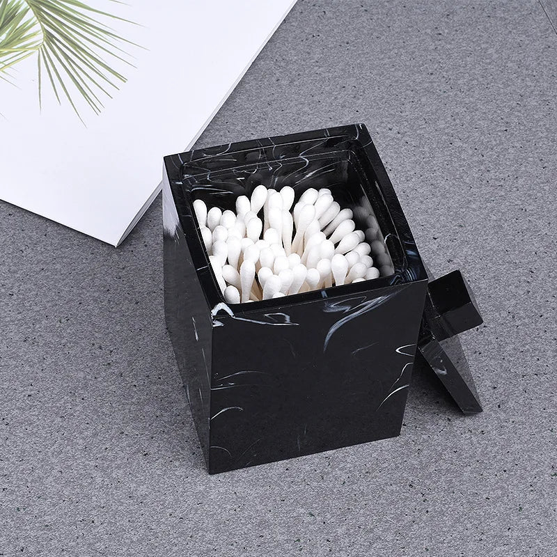 Marble Cotton Swab Box