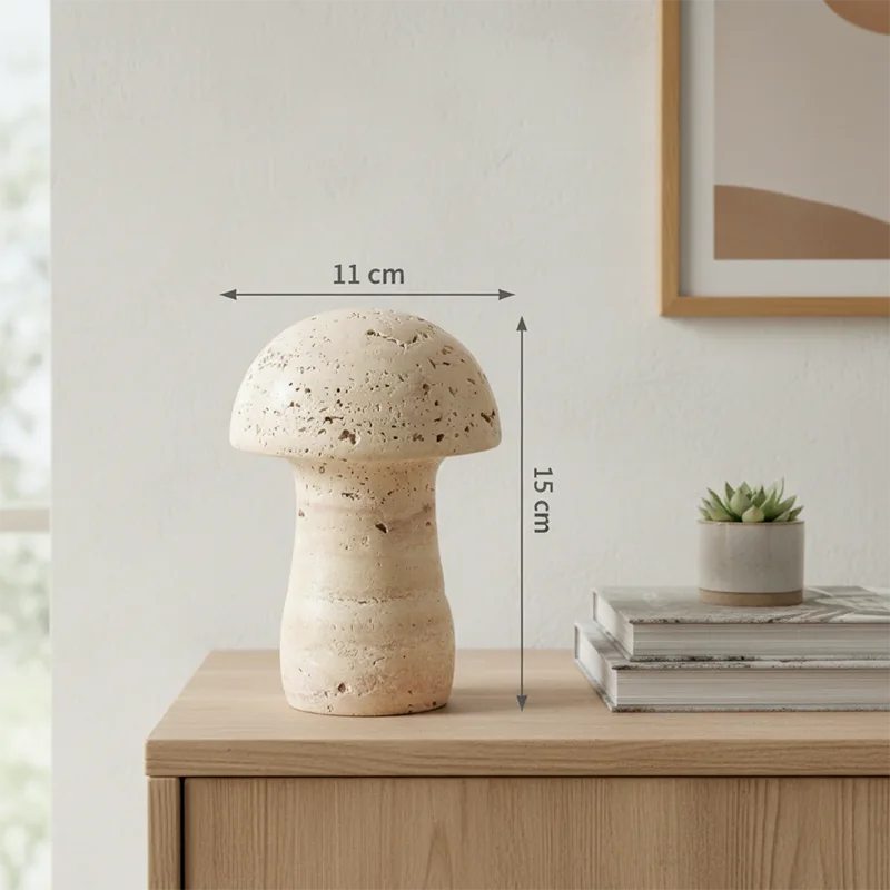Travertine Accent Ornament