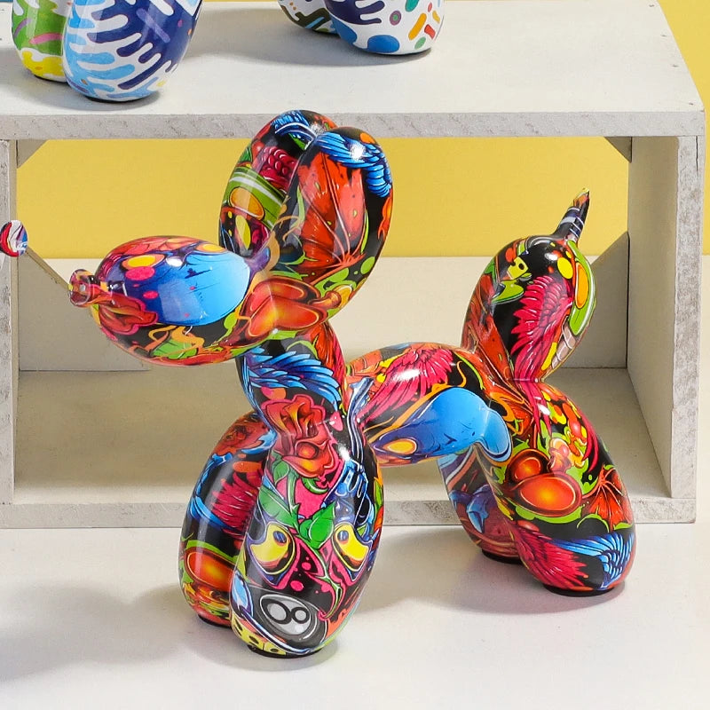 Balloon Dog Resin Sculpture