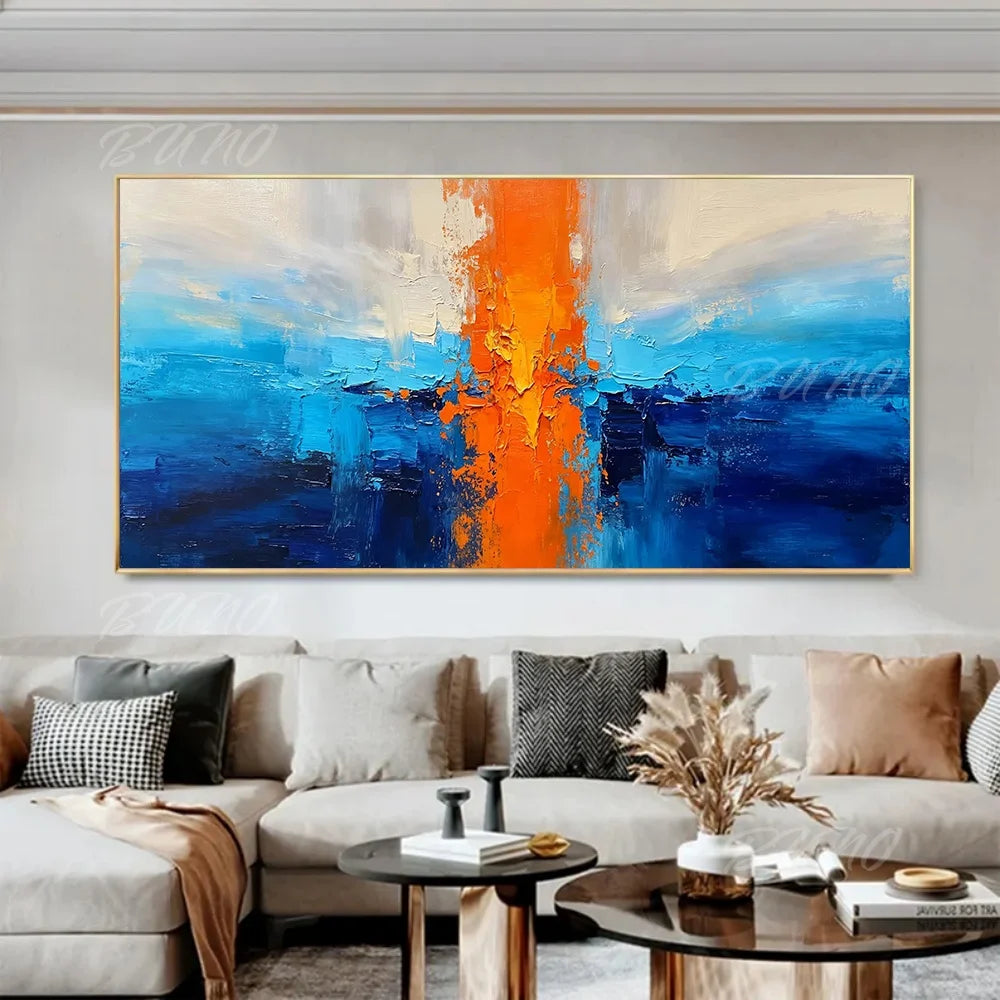 Gold Coastal Seascape Painting