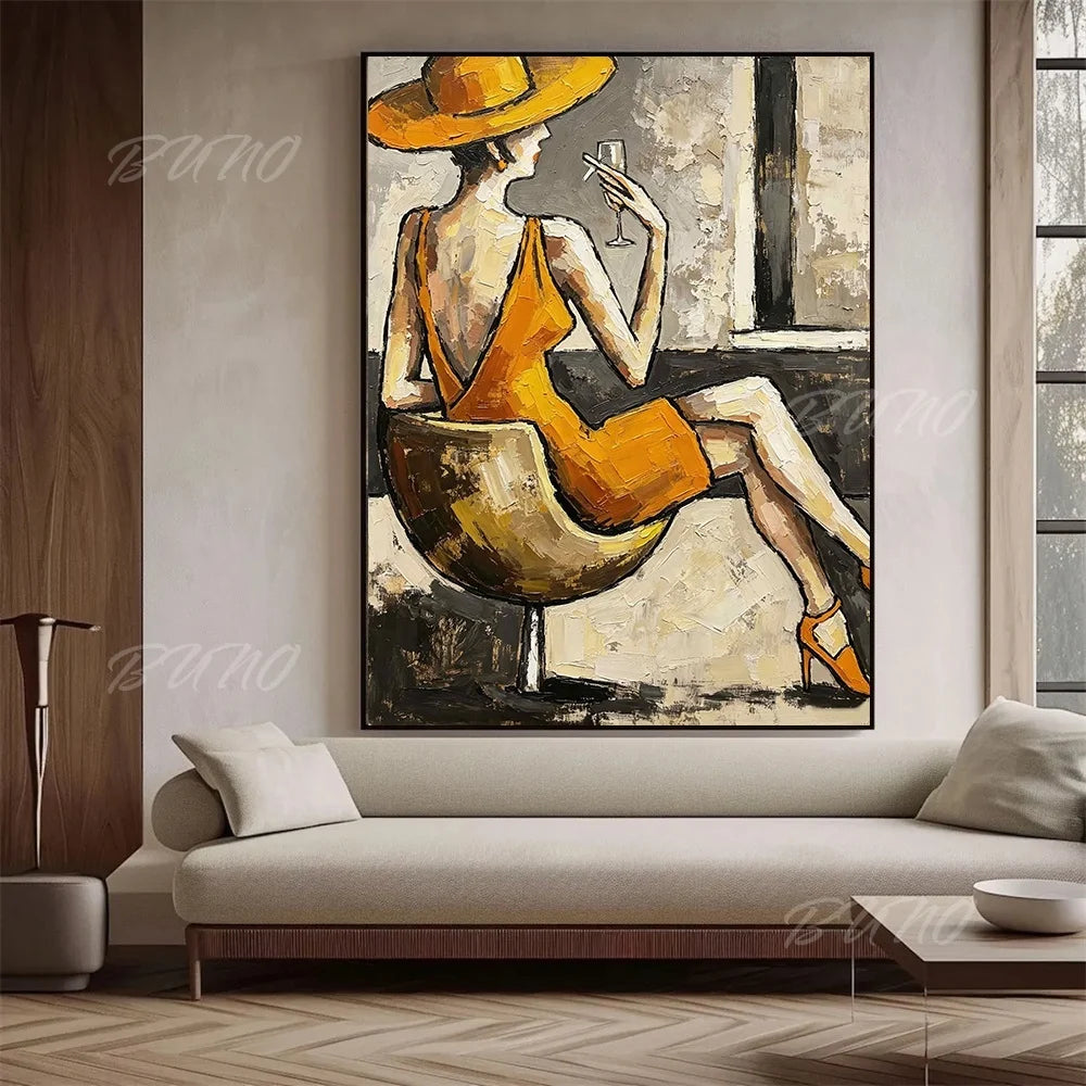 Textured Fashion Figure Art