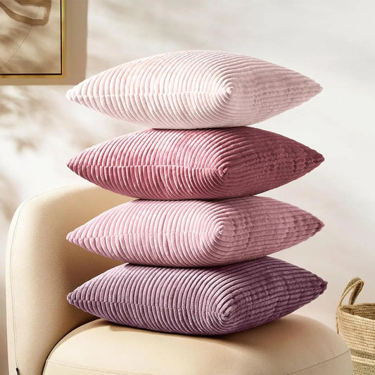 Lilac Corduroy Cushion Cover