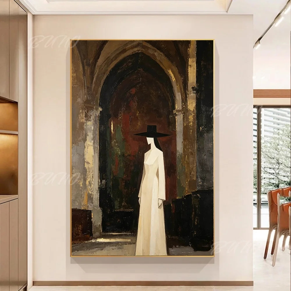 Gothic Woman Oil Painting
