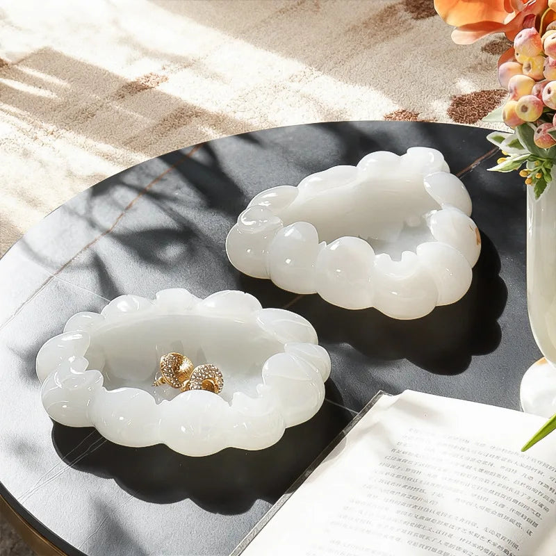 White Onyx Jewellery Tray
